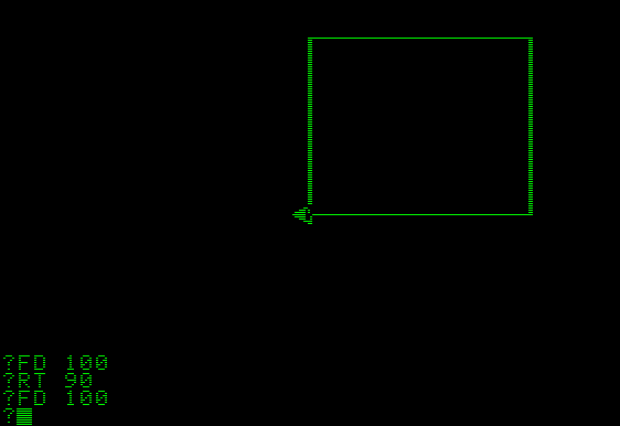 Logo programming language screen