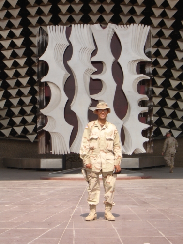 At the tomb