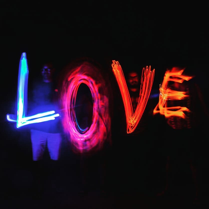 Painting with Lights at the Desert Botanical Garden Flashlight Tour.