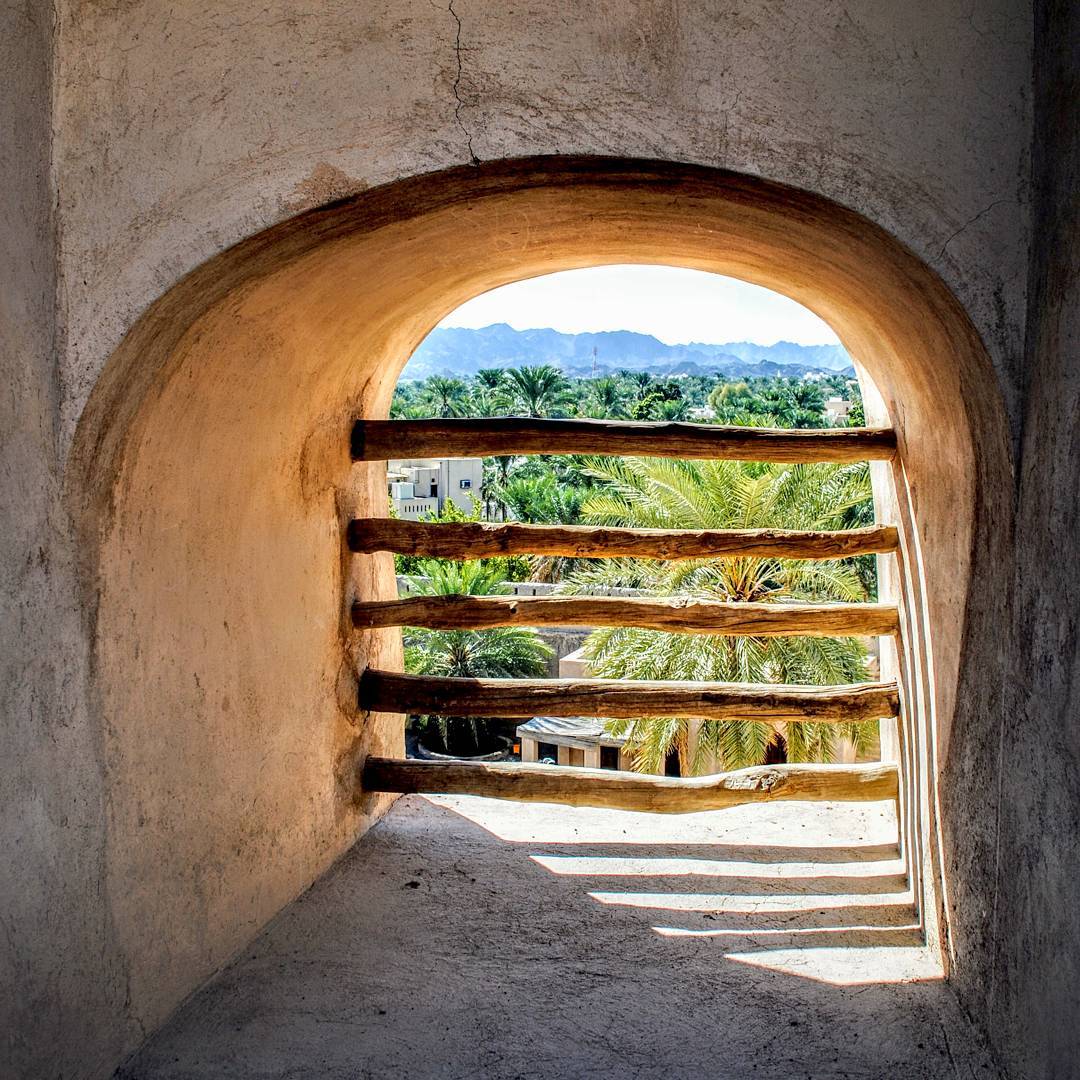 Nizwa, seen from an old window in the Nizwa Fort.