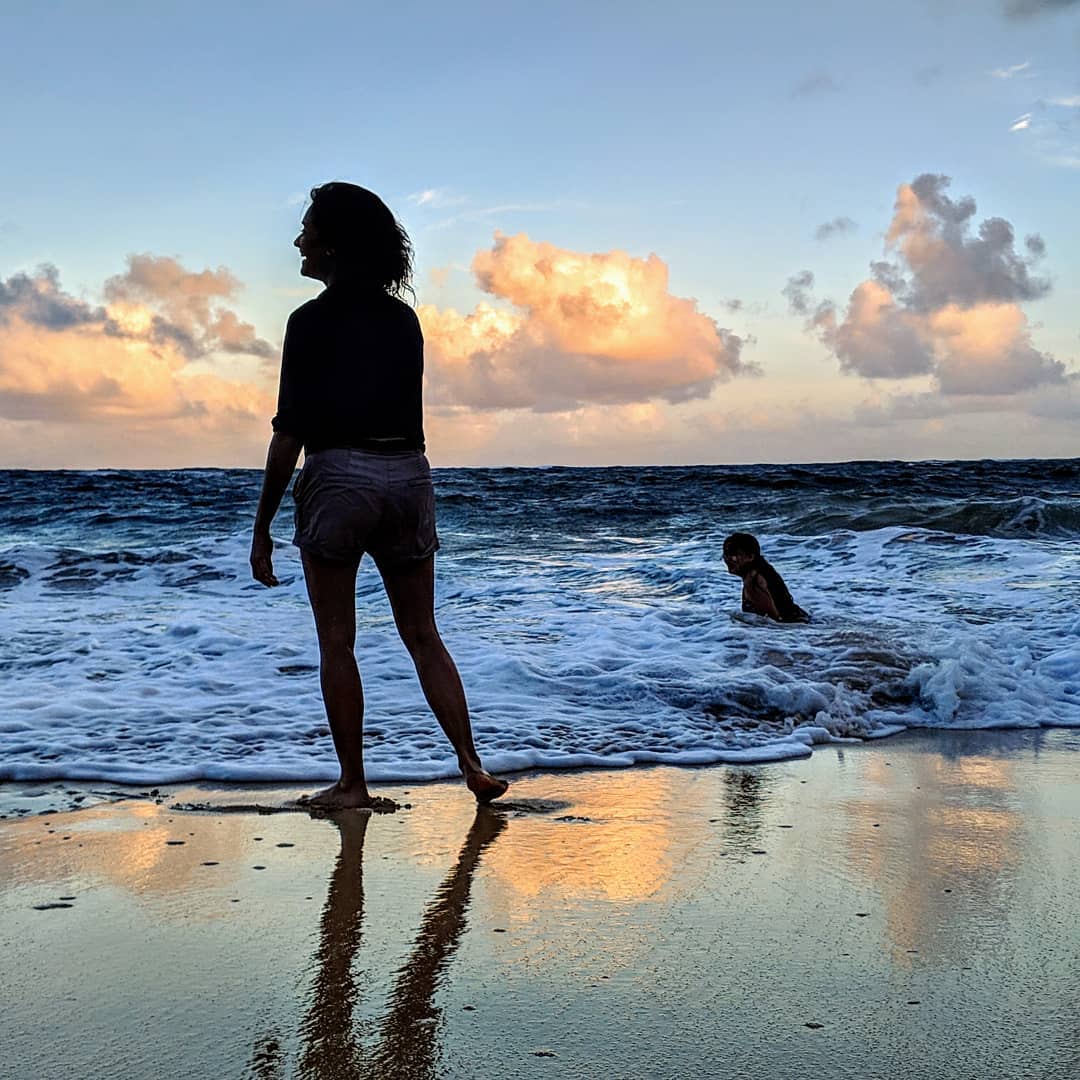 Dusk at Pounders Beach.