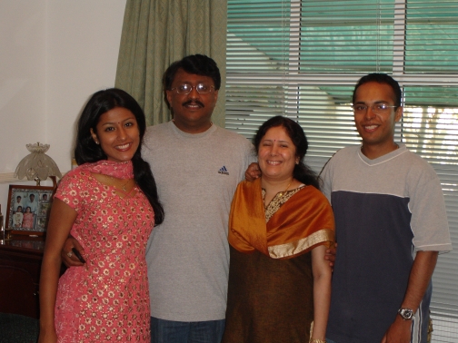 The family in Muscat