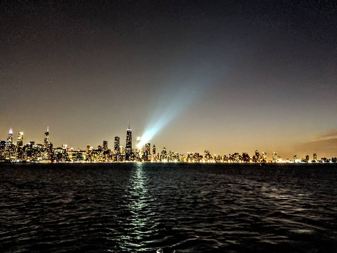 Chicago at night.