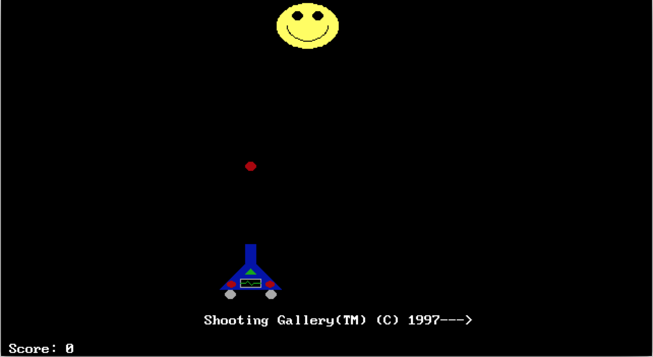 Shooting Gallery game I wrote in BASIC