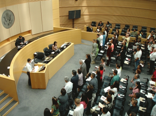 New citizens standing