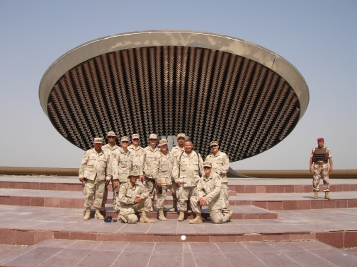 Group at the tomb