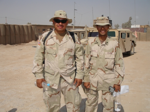 SGT Perez and I in Ramadi