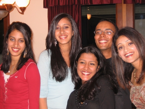 Maya, Priya, Keerthi, Simi Chechi, and I